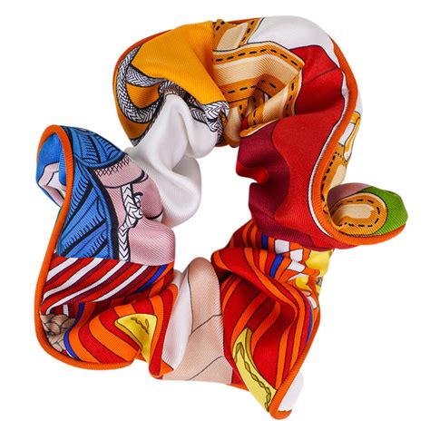 hermes scarf scrunchie|hermes ladies hats.